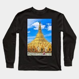 Shwedagon Pagoda. Long Sleeve T-Shirt